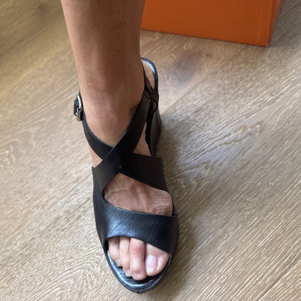 Attilio Giusti Leombruni Platform Wedges Black